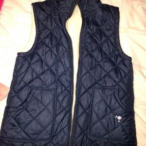 Reversible navy vest
